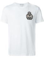 Alexander Mcqueen Skull Badge T-shirt, Men's, Size: Large, White, Cotton/polyester/metallic Fibre