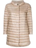 Herno Padded Ring Neck Coat - Nude & Neutrals