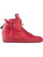 Buscemi Hi-top Trainers - Red