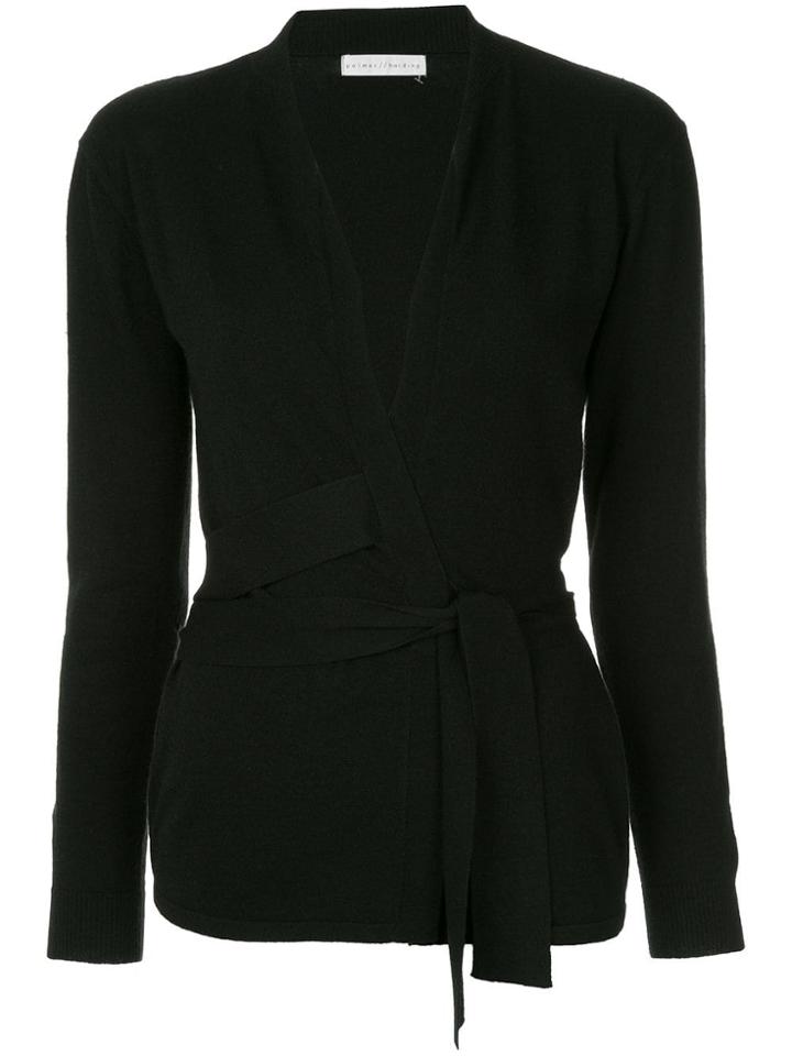 Palmer / Harding Wrapped Front Cardigan - Black