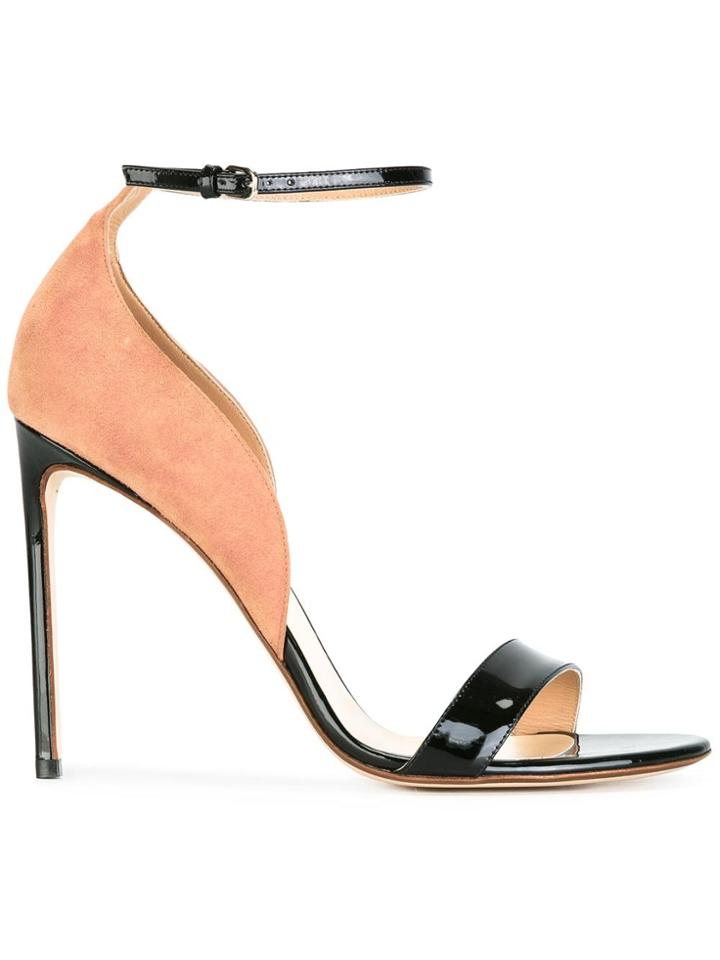 Francesco Russo Bicolour Sandals - Black
