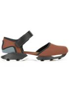 Marni Neoprene Mary-jane Strap Sneakers - Brown