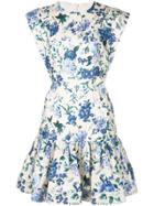 Zimmermann Floral Short Dress - Blue