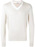 Malo - V-neck Sweater - Men - Wool - 52, Nude/neutrals, Wool