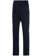 A.p.c. High Waisted Striped Trousers - Blue