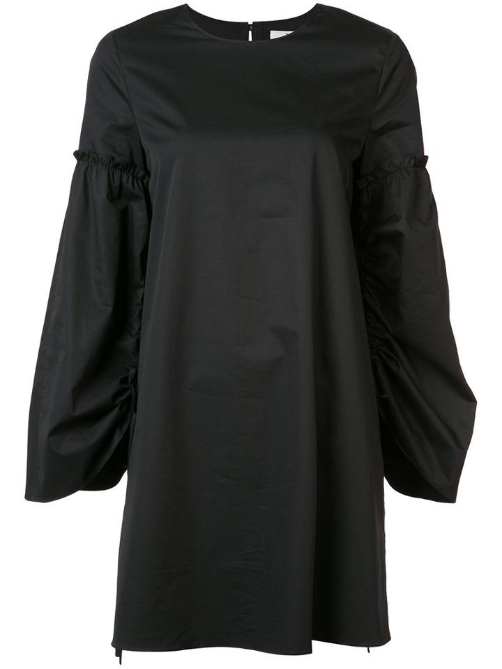 Tibi Short T-shirt Dress, Women's, Size: 10, Black, Cotton