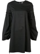 Tibi Short T-shirt Dress, Women's, Size: 10, Black, Cotton