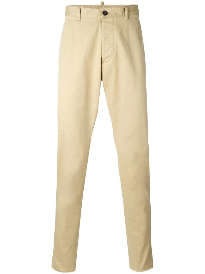 Dsquared2 Slim Fit Chinos, Size: 48, Nude/neutrals, Cotton/spandex/elastane