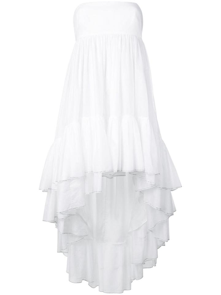 Alexandre Vauthier Strapless Babydoll Dress - White
