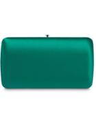 Prada Classic Satin Clutch - Green