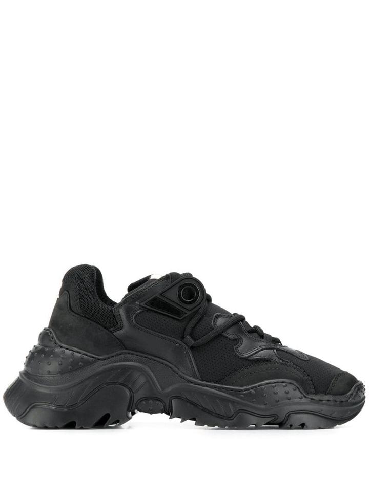 Nº21 Ridged Chunky Sneakers - Black