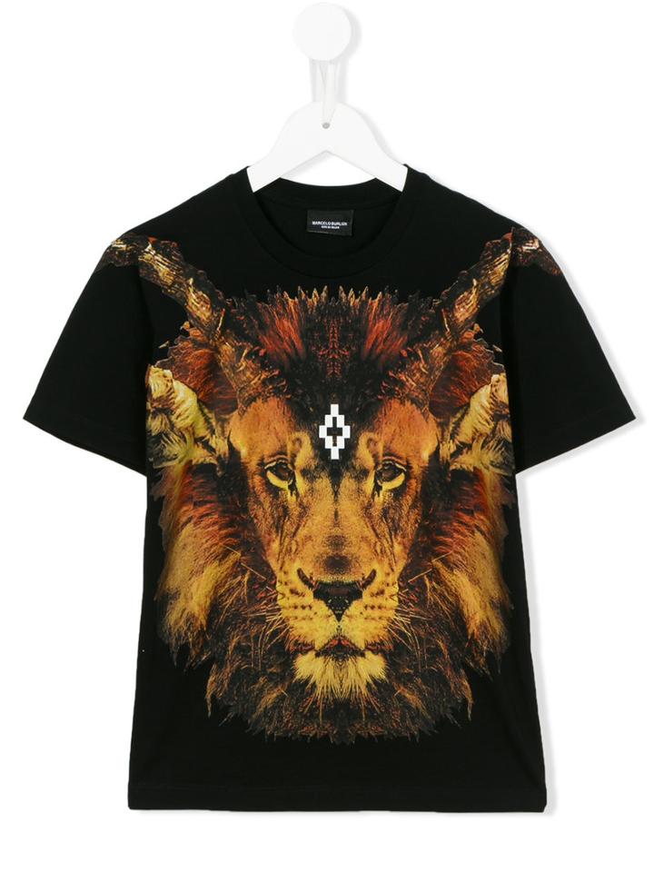 Marcelo Burlon County Of Milan Kids Pedro T-shirt, Boy's, Size: 10 Yrs, Black