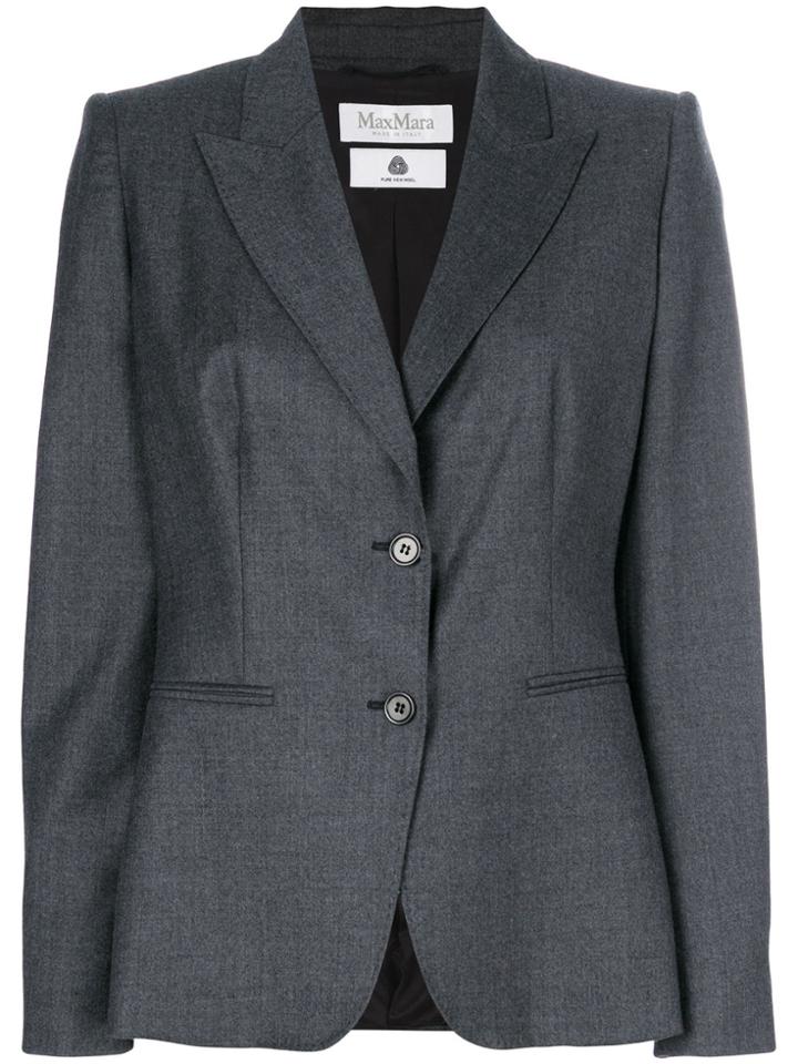 Max Mara Fitted Blazer - Grey