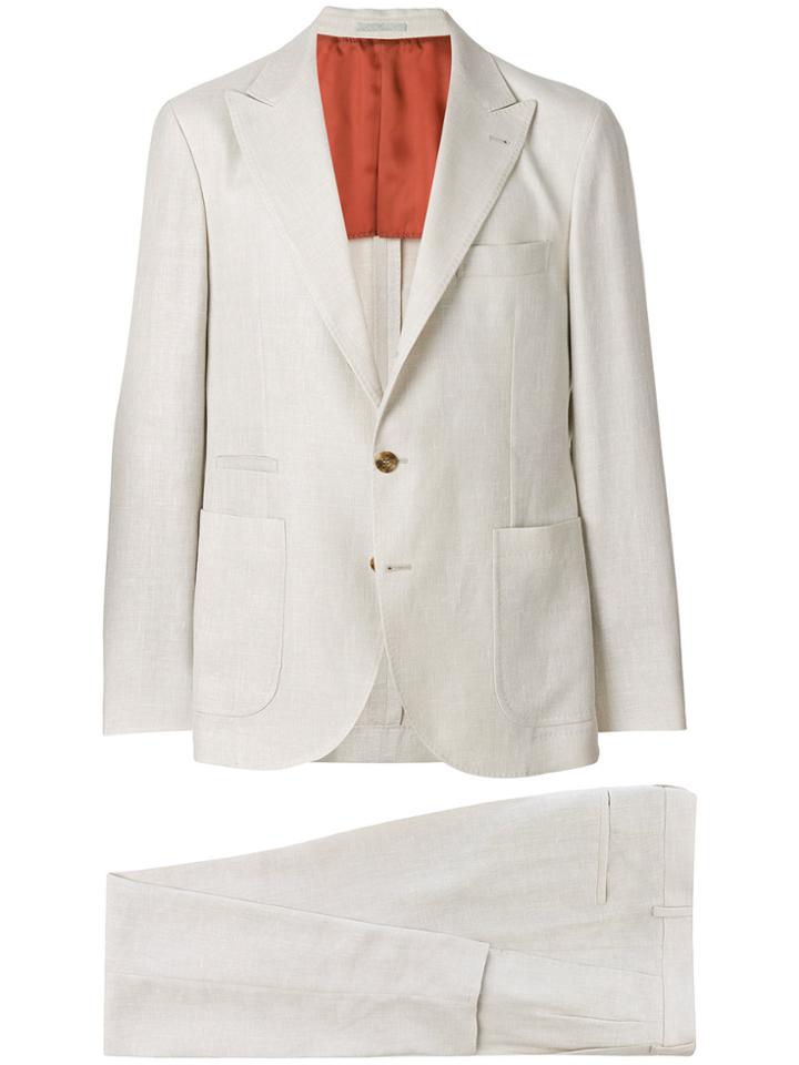 Brunello Cucinelli Two Piece Formal Suit - Nude & Neutrals