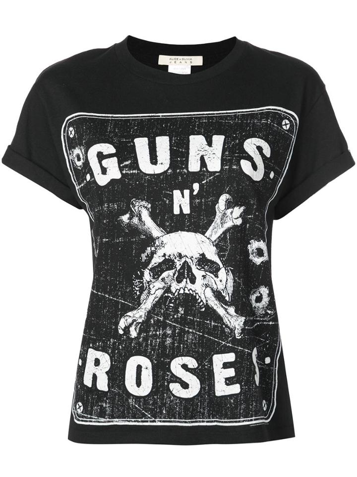 Alice+olivia Guns N' Roses T-shirt - Black