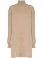 Jil Sander Turtleneck Long-line Jumper - Neutrals