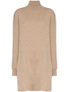 Jil Sander Turtleneck Long-line Jumper - Neutrals