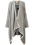 Pascal Millet - Oversize Cardi-coat - Women - Cotton/acrylic - M, Women's, Black, Cotton/acrylic