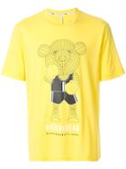Blackbarrett Boxing Bear Print T-shirt - Yellow