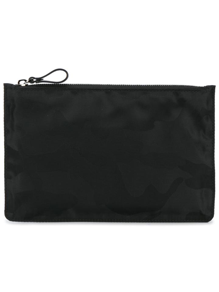 Valentino - Valentino Garavani Camouflage Clutch - Men - Nylon - One Size, Black, Nylon