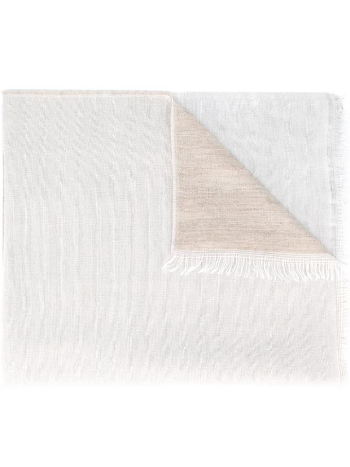 Eleventy Frayed Edge Scarf, Women's, Nude/neutrals, Acrylic/modal/wool/alpaca