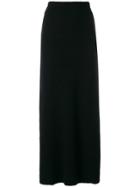 Fine Edge High Rise Full Skirt - Black