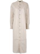 Bassike Striped Shirt Dress - Neutrals