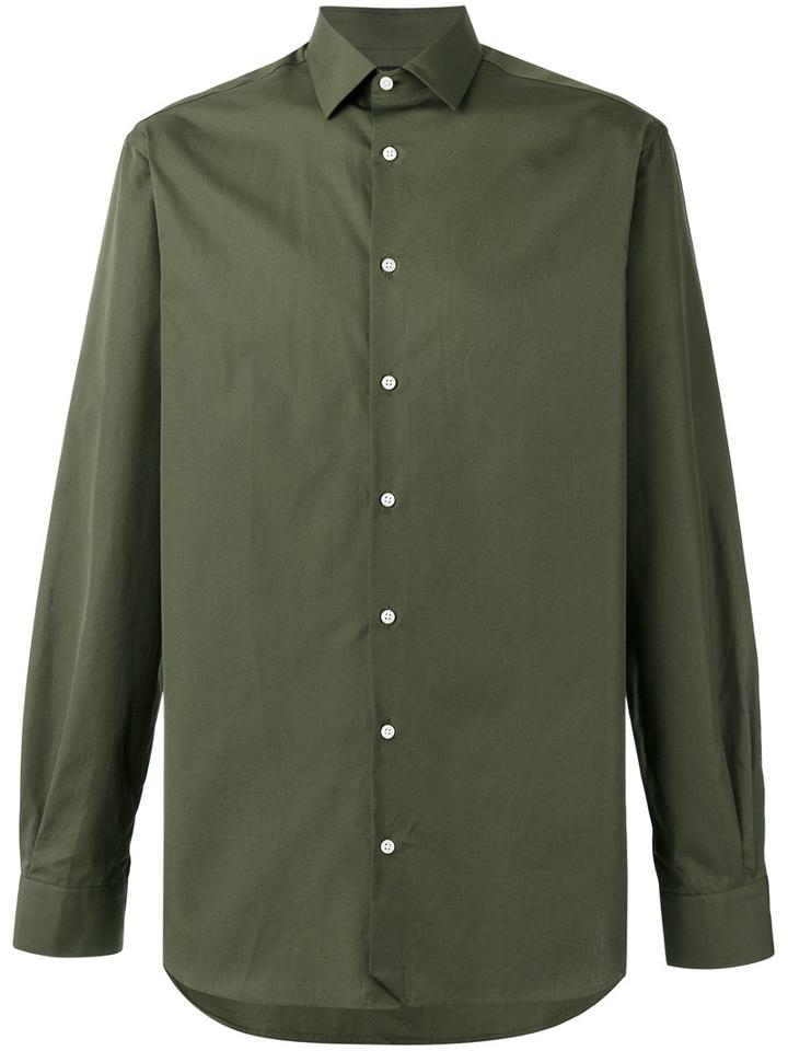 Joseph 'john-poplin' Shirt, Men's, Size: 40, Green, Cotton