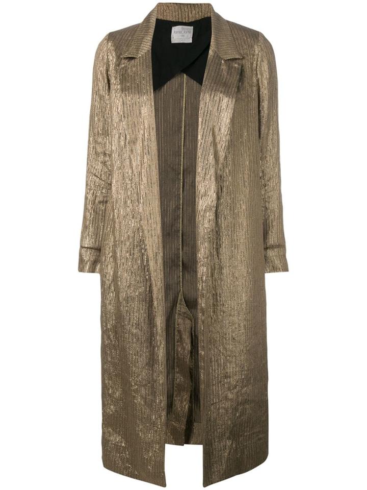 Forte Forte Open Front Coat - Brown