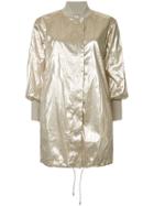 Fabiana Filippi Metallic Effect Parka - Gold