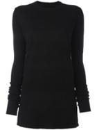 Rick Owens Drkshdw Round Neck Longsleeved T-shirt - Black