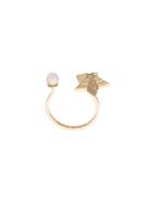 Delfina Delettrez Diamond Star Piercing Ring - Metallic