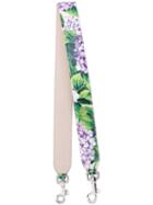 Dolce & Gabbana - Hydrangea Print Bag Strap - Women - Calf Leather - One Size, Pink/purple, Calf Leather