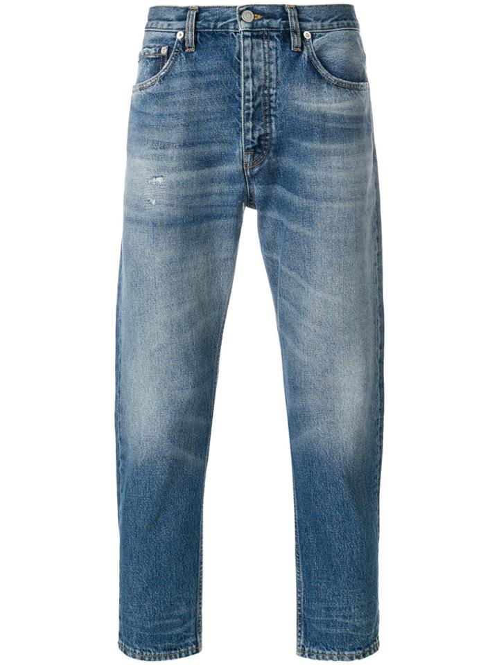 Harmony Paris Vintage-style Cropped Jeans - Blue