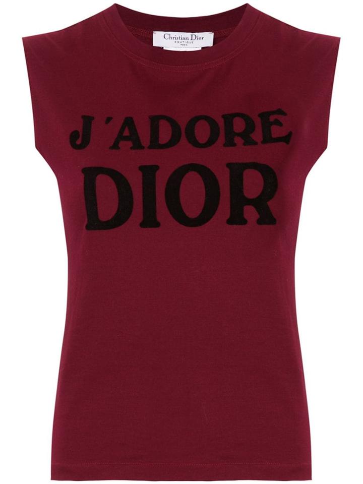 Christian Dior Vintage J'adore Dior Tank - Red