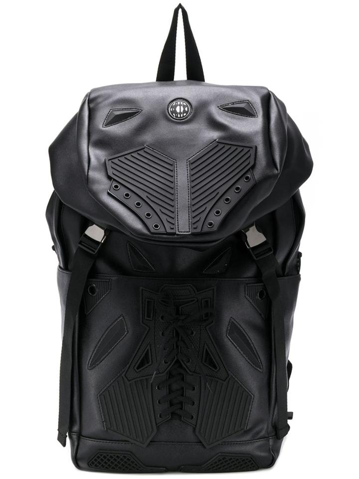 Ktz Lace-up Rubber Backpack - Black