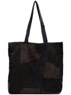 By Walid Black And Grey Patch Detail Tote Bag - Unavailable