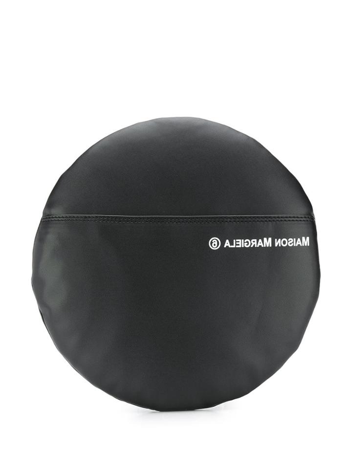 Mm6 Maison Margiela Zipped Logo Clutch - Black