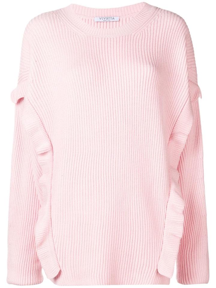 Vivetta Frill Trim Jumper - Pink