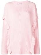 Vivetta Frill Trim Jumper - Pink