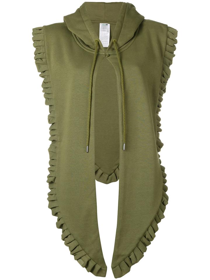 Fenty X Puma - Hoodie Shawl - Women - Cotton/polyester - One Size, Green, Cotton/polyester