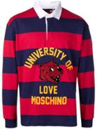 Love Moschino Varsity Striped T-shirt - Blue