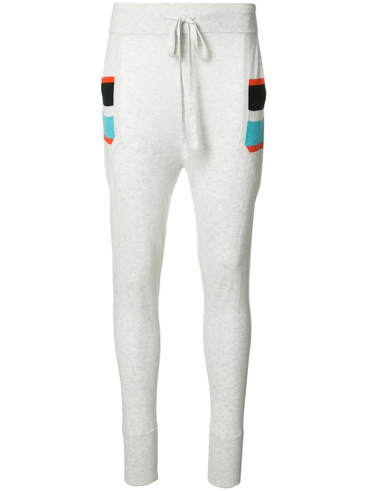 Thomas Wylde Paula Track Pants, Women's, Size: Small, Grey, Silk/cotton/viscose