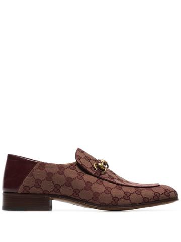 Gucci Mister Horse-bit Logo Loafers - Red