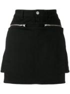 1017 Alyx 9sm Zip-detail Paneled Short Skirt - Black