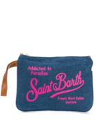 Mc2 Saint Barth Parisienne Denim Clutch - Blue