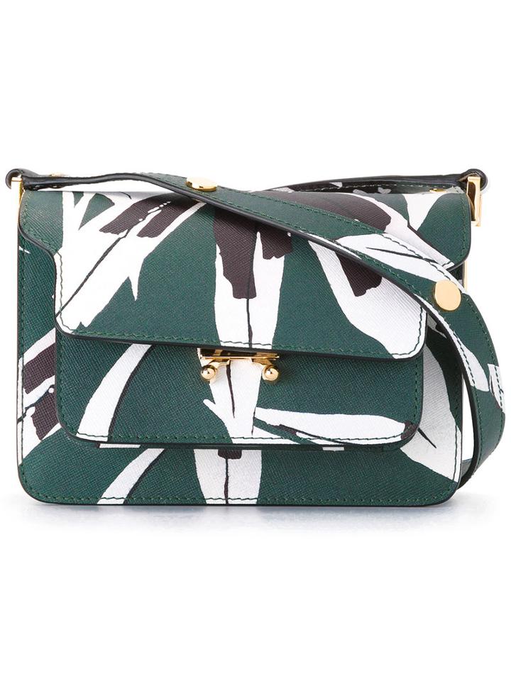 Marni - Mini Trunk Shoulder Bag - Women - Calf Leather - One Size, Green, Calf Leather