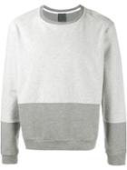 Lot78 Colour Block Sweatshirt - Grey