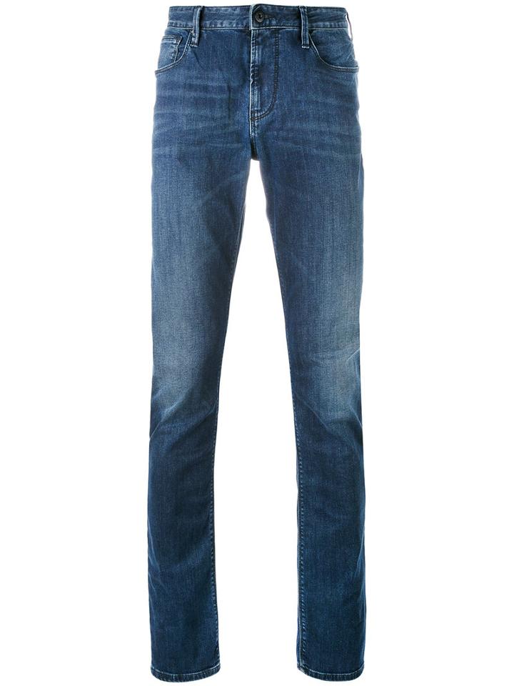 Armani Jeans - Straight-leg Jeans - Men - Cotton/spandex/elastane - 31, Blue, Cotton/spandex/elastane