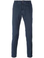 Incotex Skinny Jeans, Men's, Size: 32, Blue, Cotton/polyester/spandex/elastane